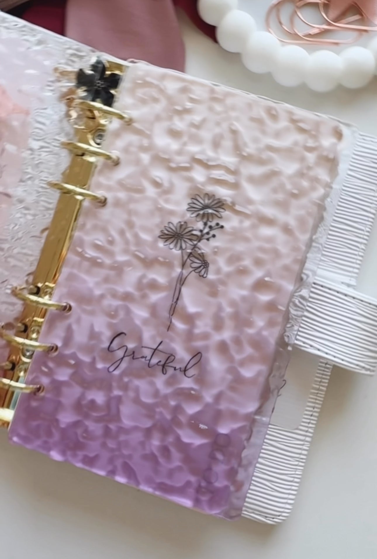 ACRYLIC A6 DASHBOARDS / DIY BINDER RINGS