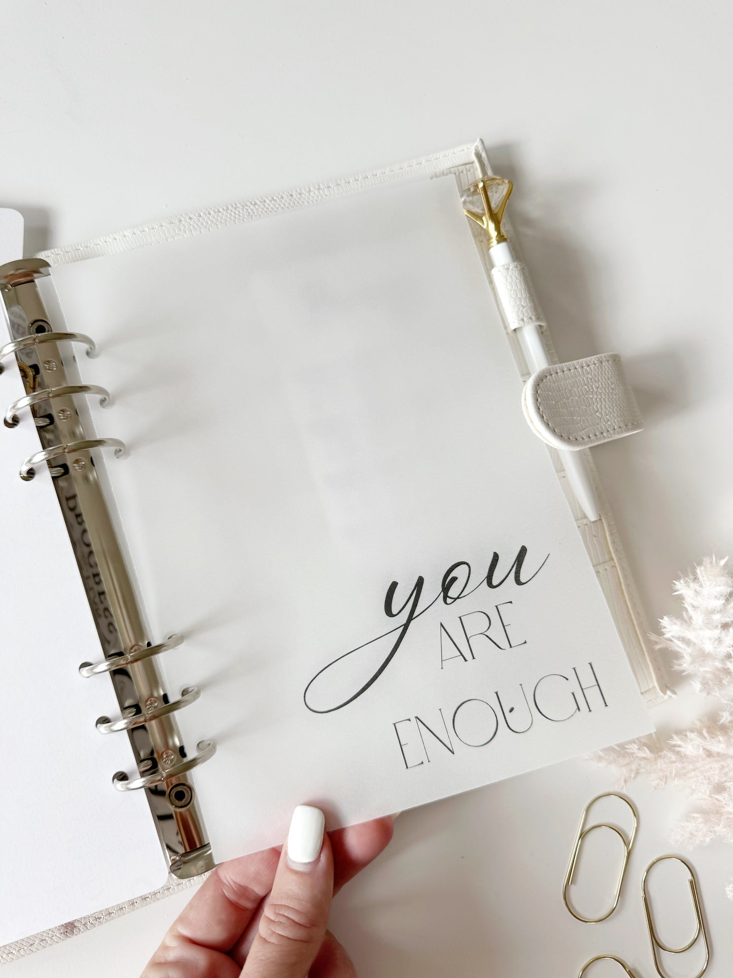 "YOU ARE" VELLUM DASHBOARD COLLECTION SET A6 & A5