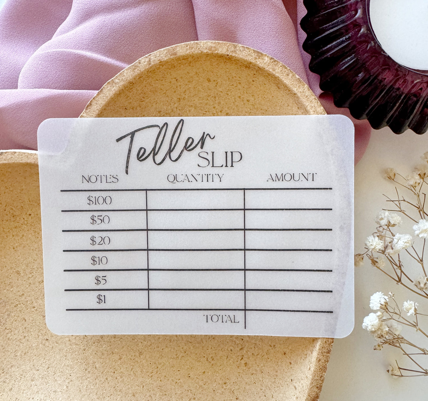TELLER SLIPS