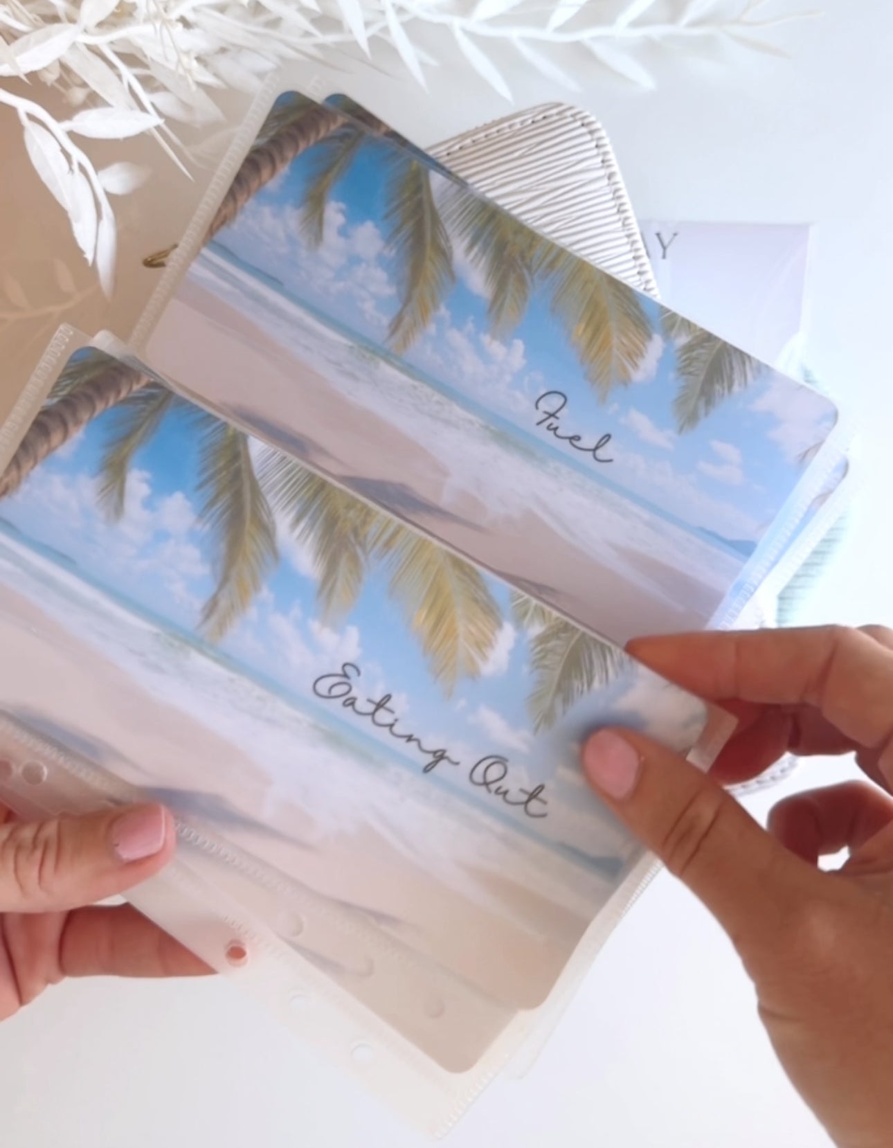 DASHBOARD & 6 CUSTOM ENVELOPES & INSERTS BEACHY VIBES