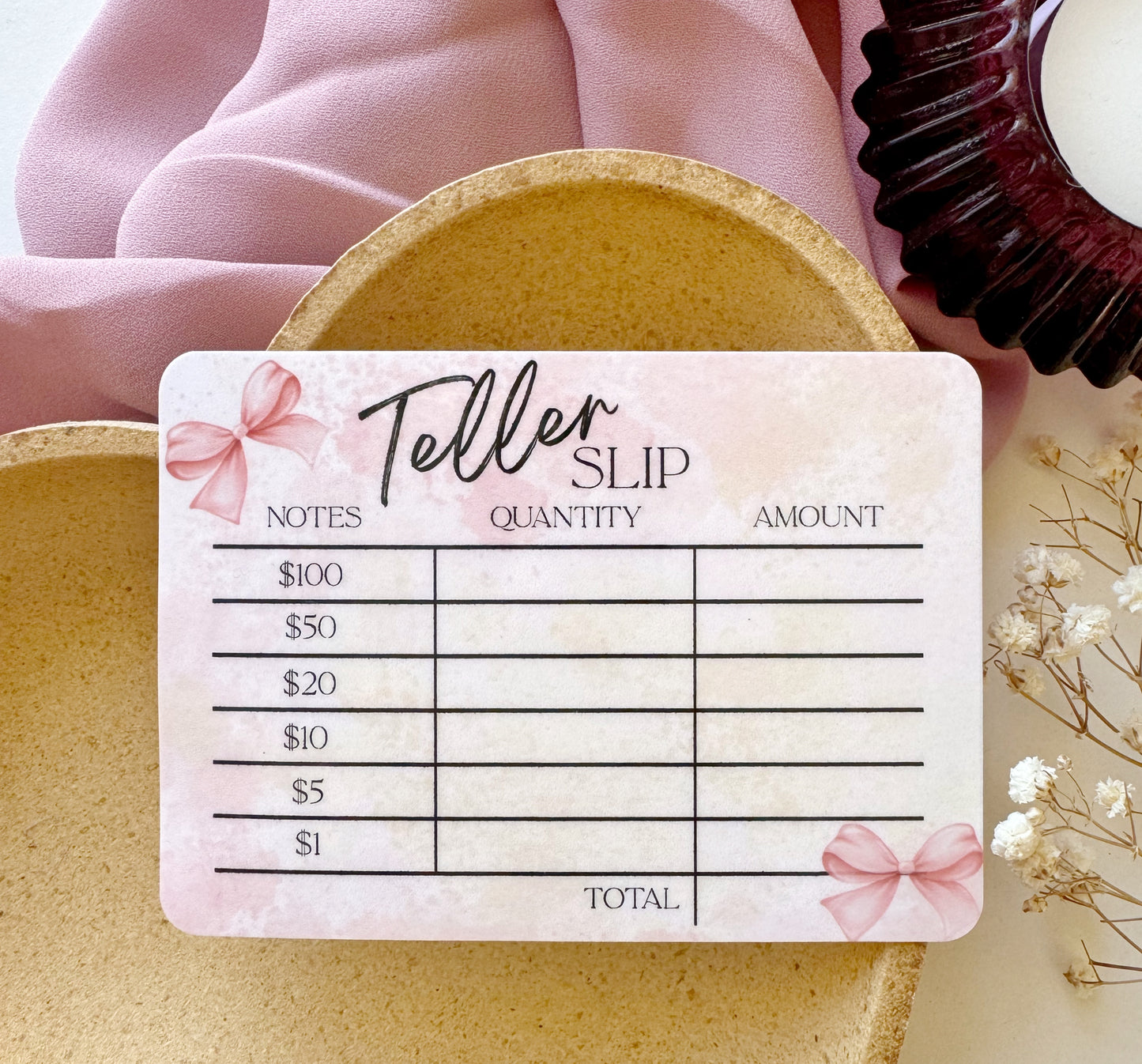 TELLER SLIPS