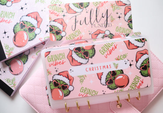 DASHBOARD & 6 CUSTOM ENVELOPES GRINCH VIBES