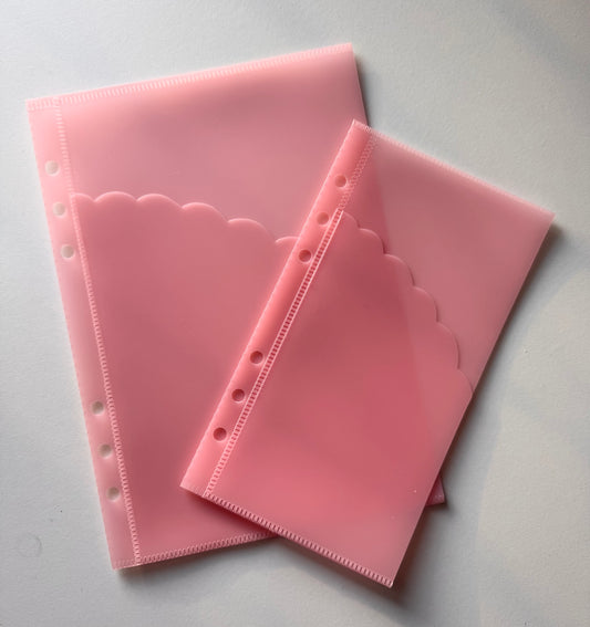 CASH ENVELOPES PINK SCALLOPED POCKET (6 PACK)