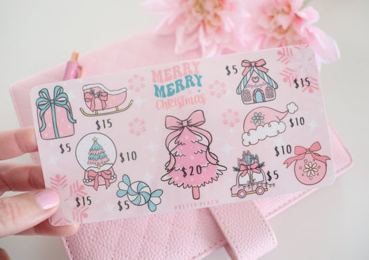 MERRY MERRY XMAS SAVINGS TRACKER