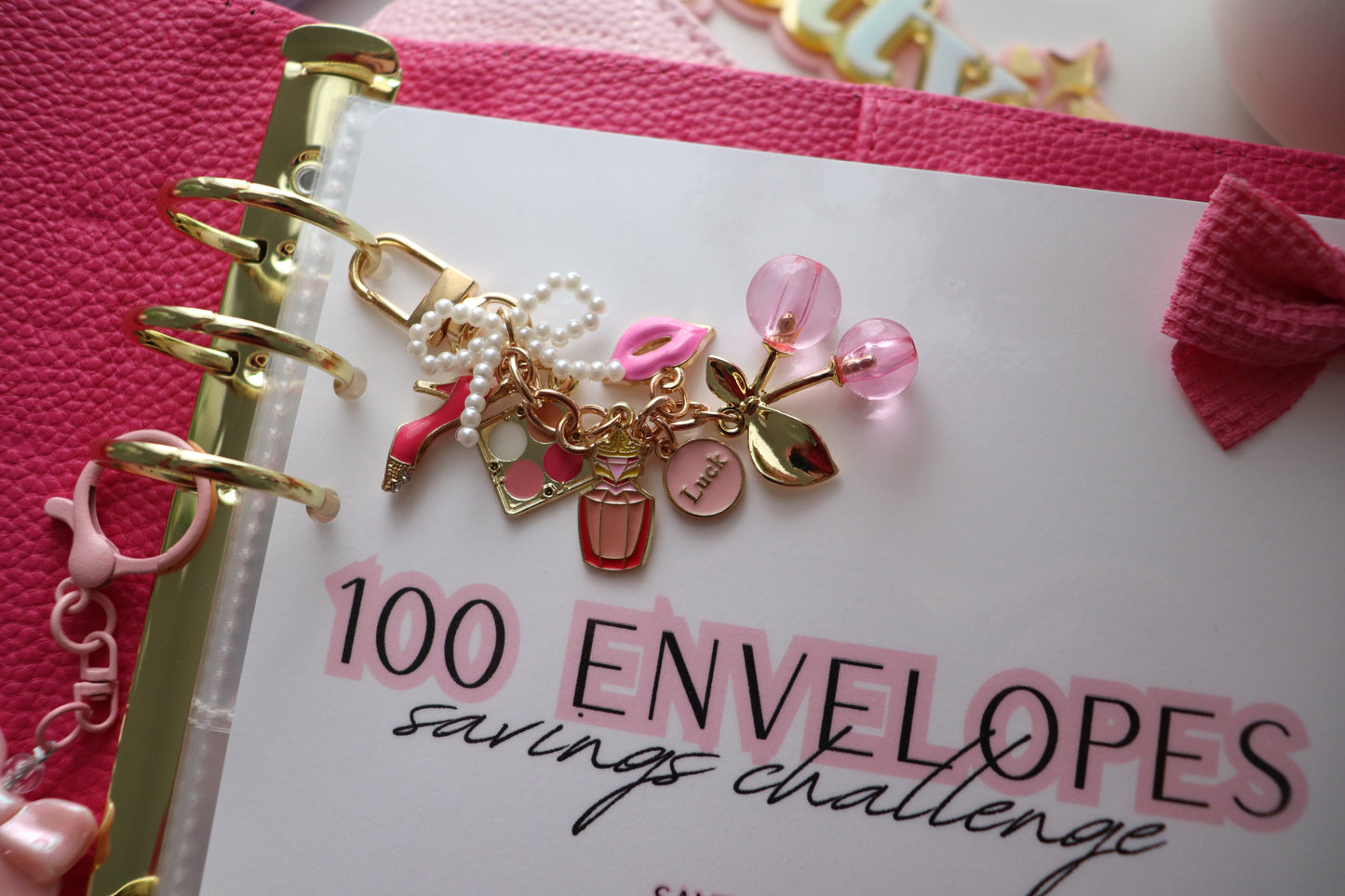 BINDER KEYCHAIN PINK BEAUTY MIX