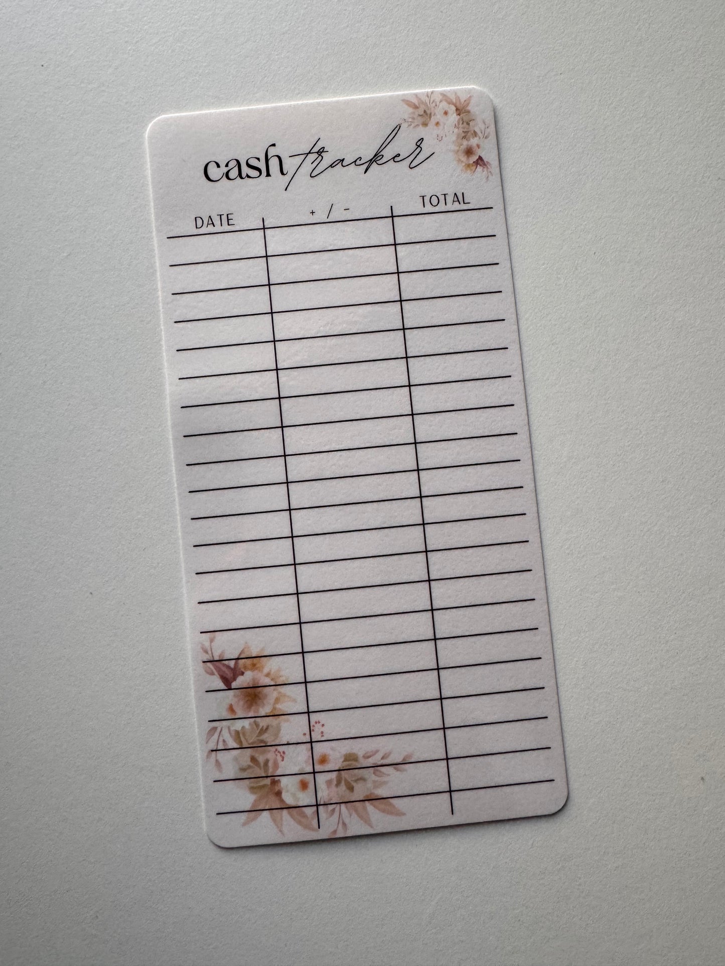CASH TRACKERS SET OF 6