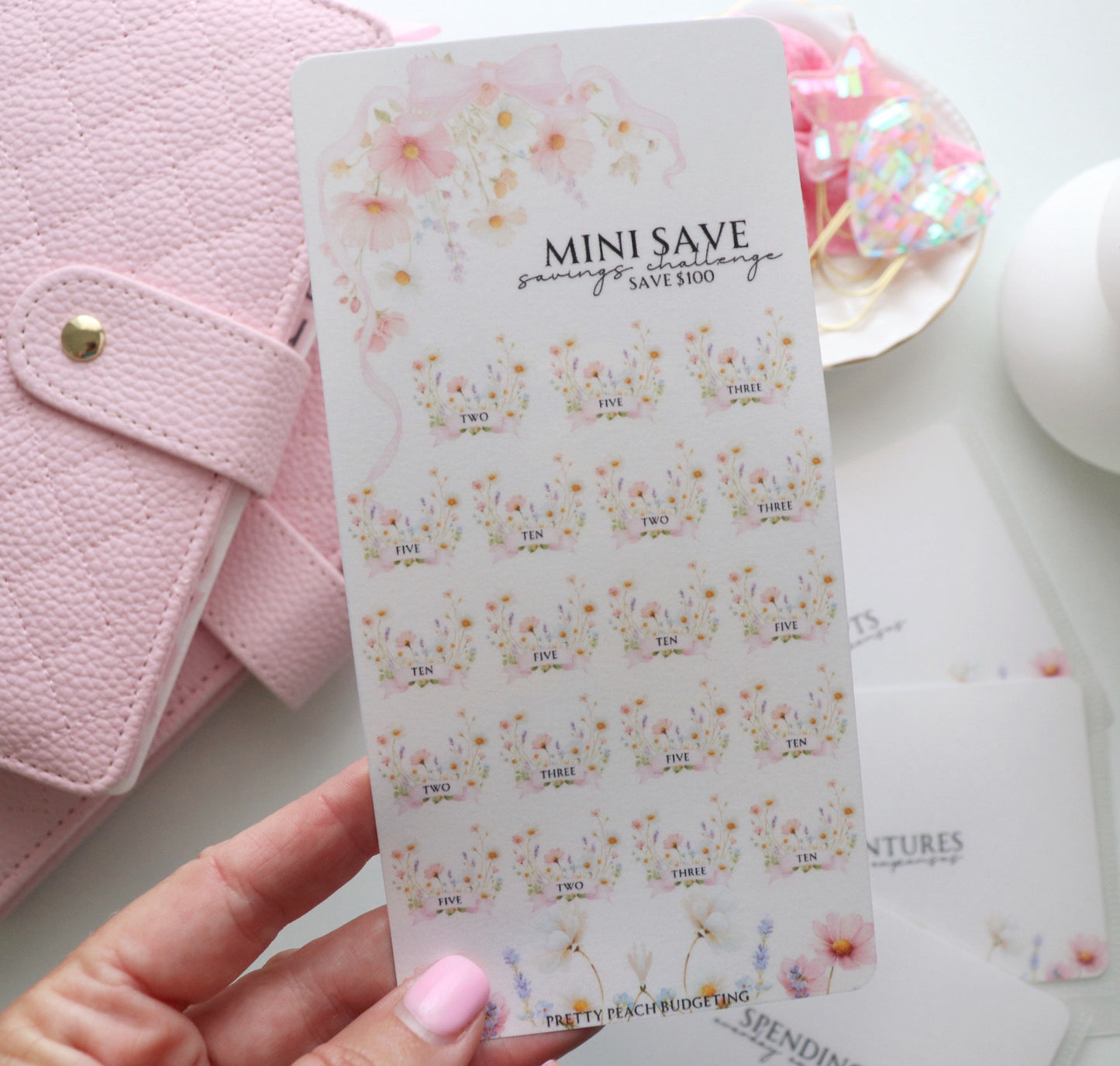 PETALS & PAYDAYS MINI SAVE SAVINGS TRACKER