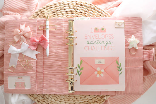 100 ENVELOPES SAVING CHALLENGE PEACHY A5
