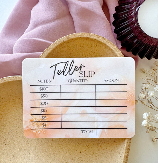 TELLER SLIPS