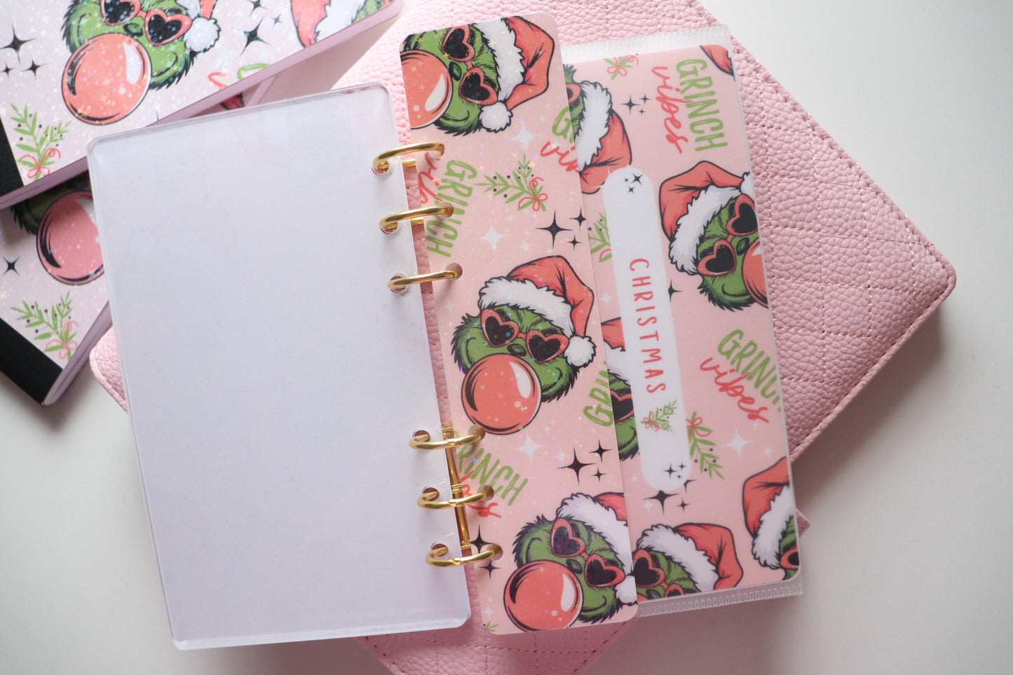 DASHBOARD & 6 CUSTOM ENVELOPES GRINCH VIBES