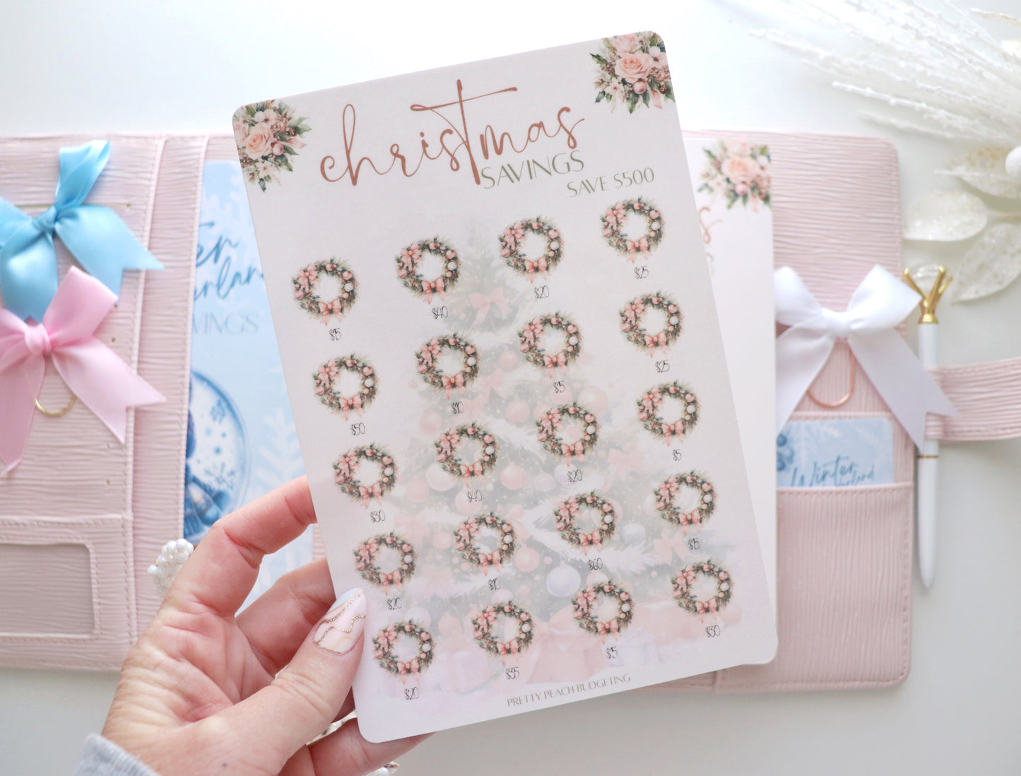 PINK CHRISTMAS TREE A5 DASHBOARD & TRACKER
