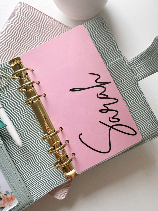 CUSTOM NAME PINK BACKGROUND DASHBOARD