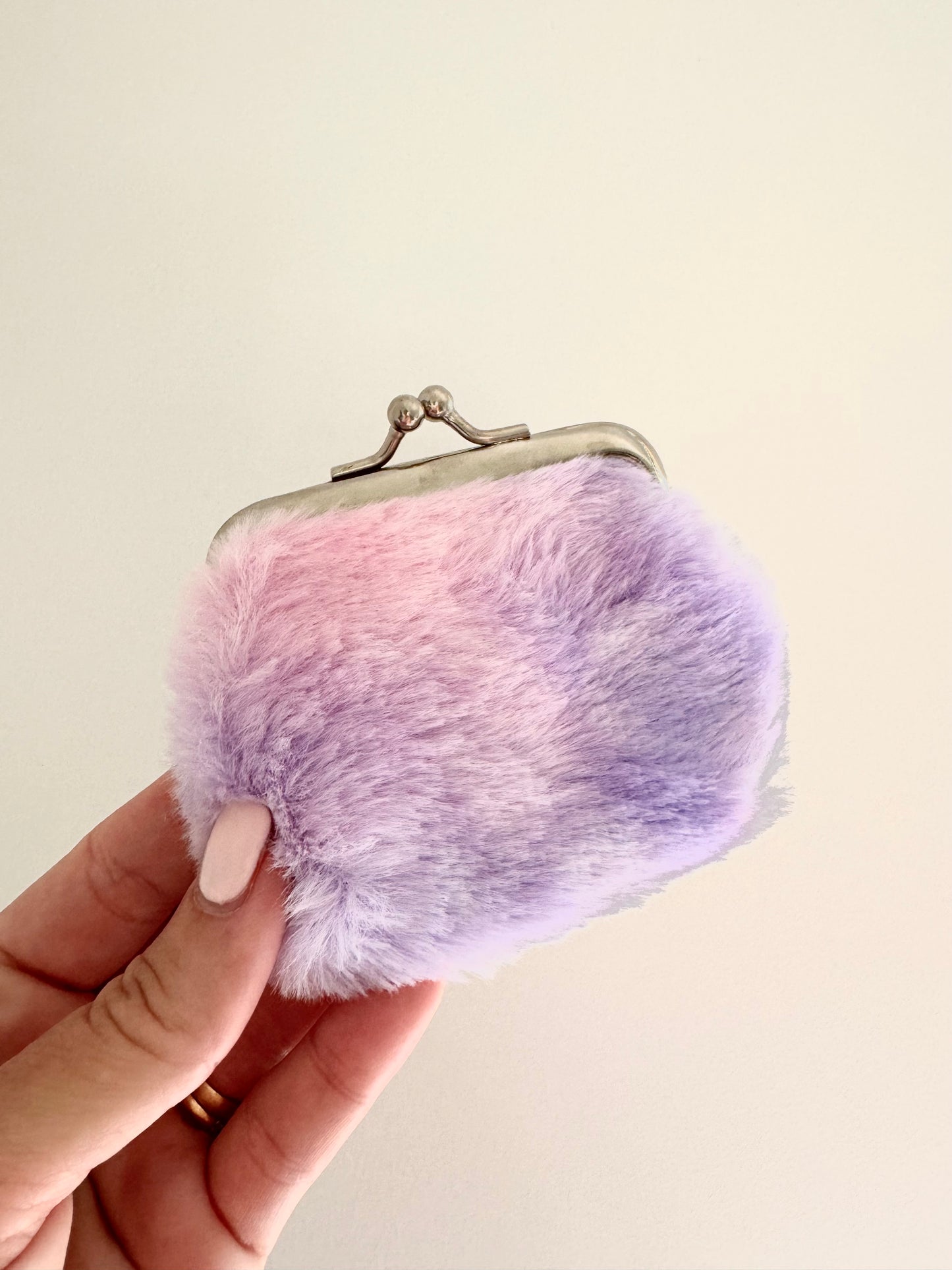 COIN PURSE FLUFFY PASTEL