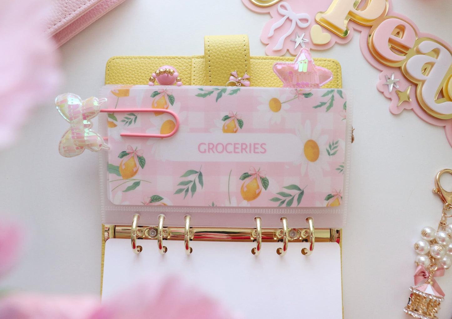 DASHBOARD & 6 CUSTOM ENVELOPES - LEMONY