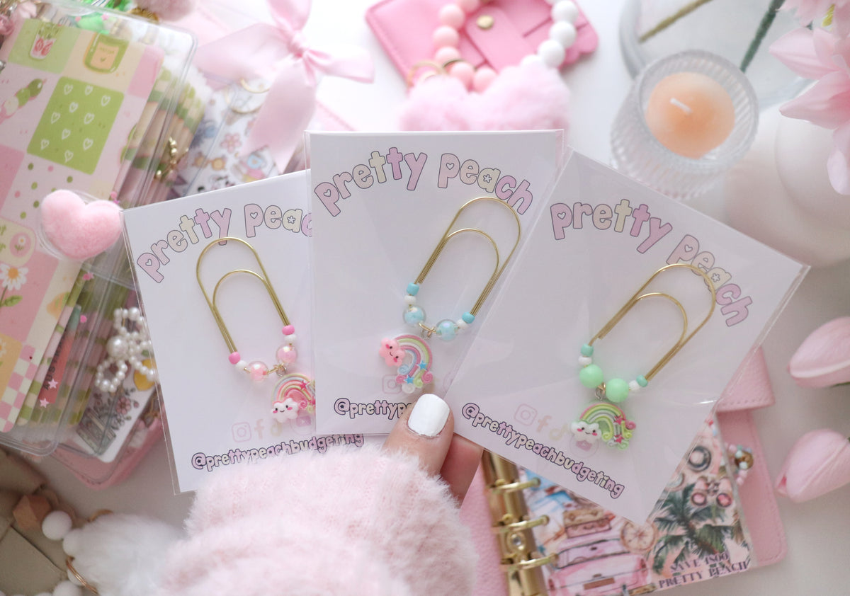 PAPERCLIP CHARM - RAINBOWS