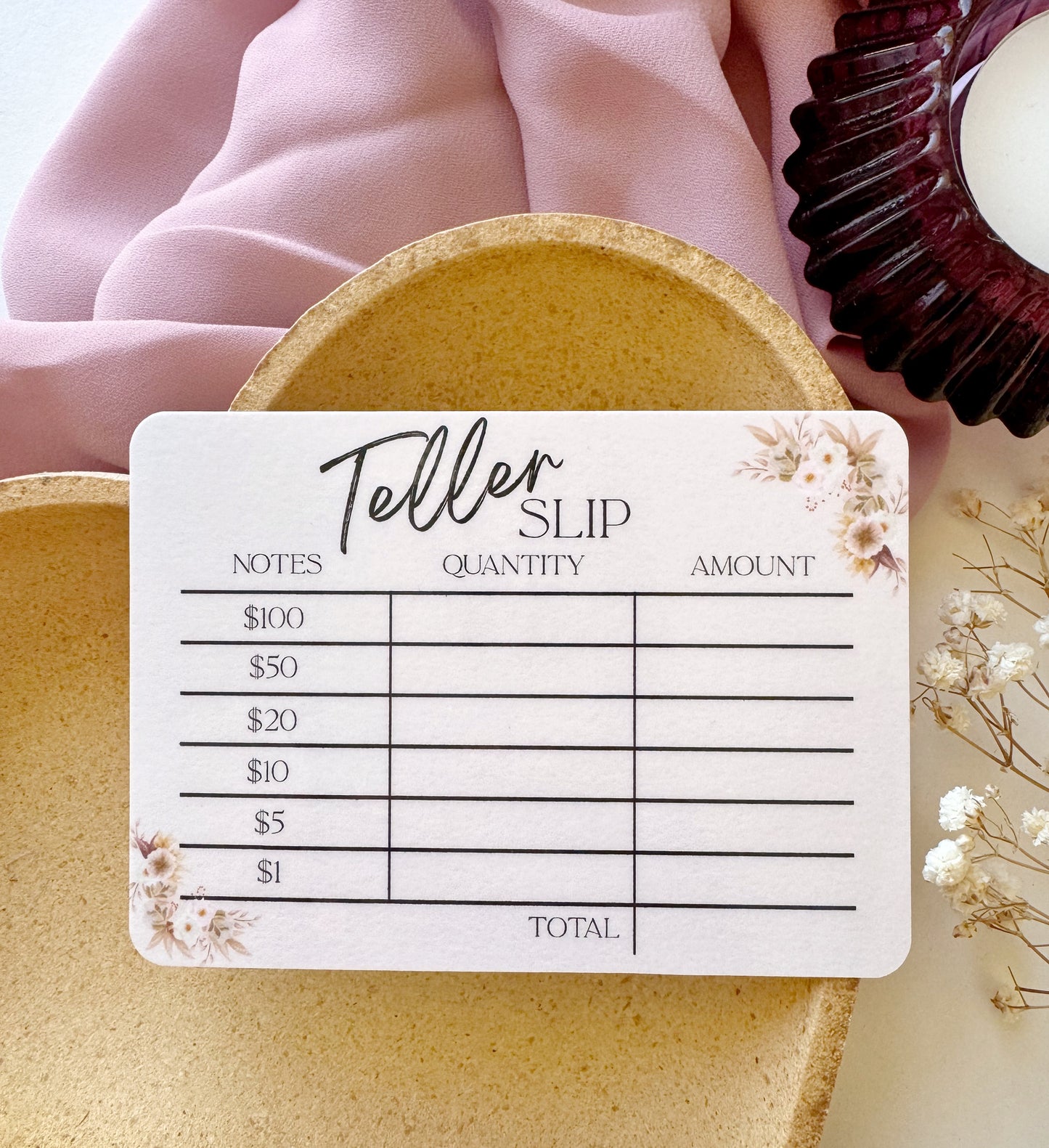 TELLER SLIPS