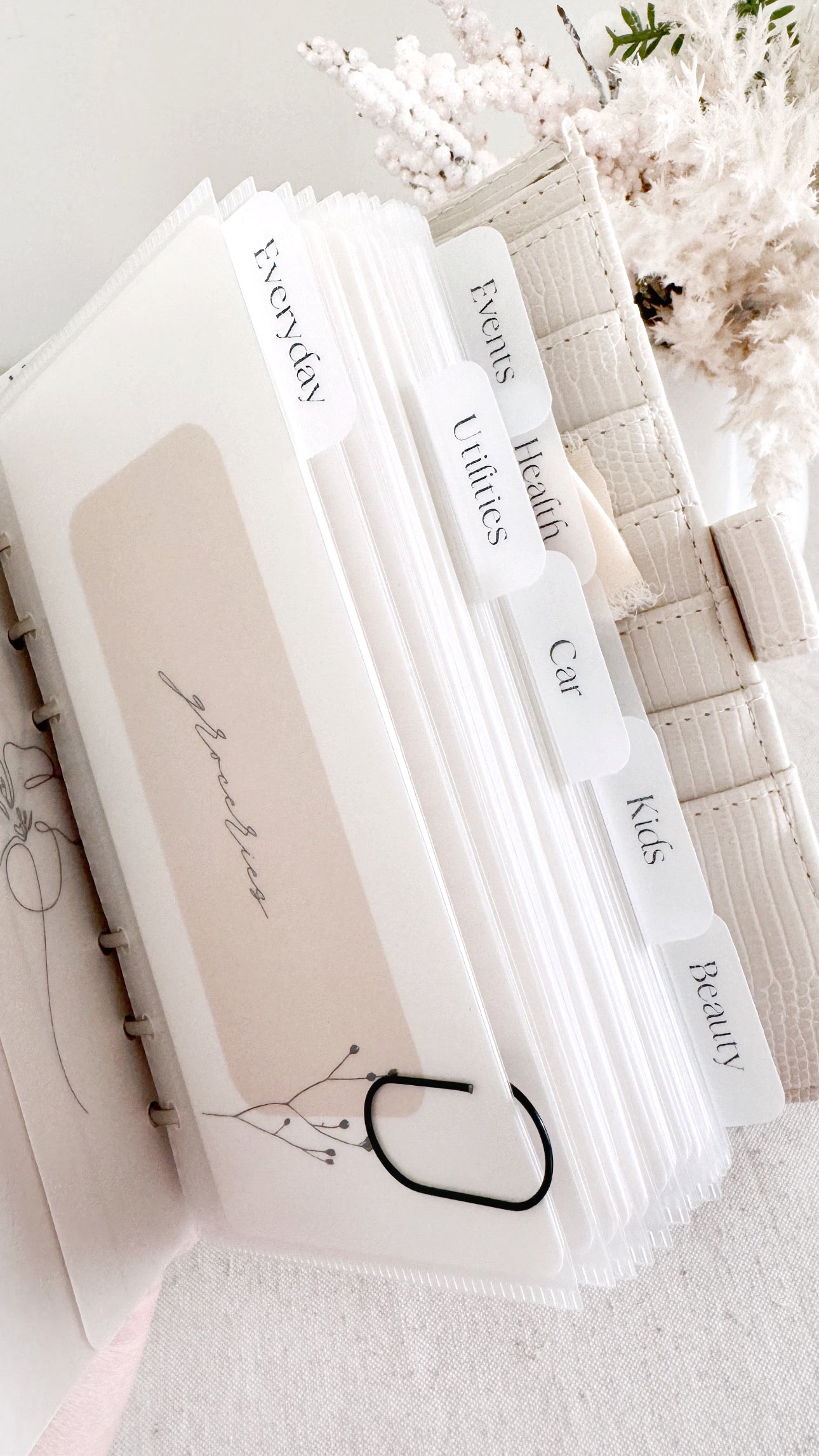 CASH ENVELOPES - A5 CUSTOM SET OF 6 (INSERT & ENVELOPES)