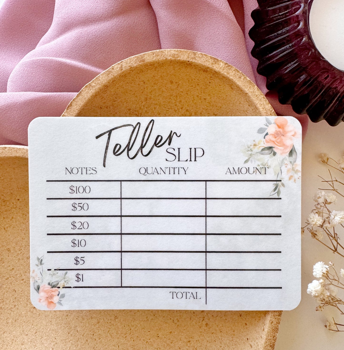 TELLER SLIPS