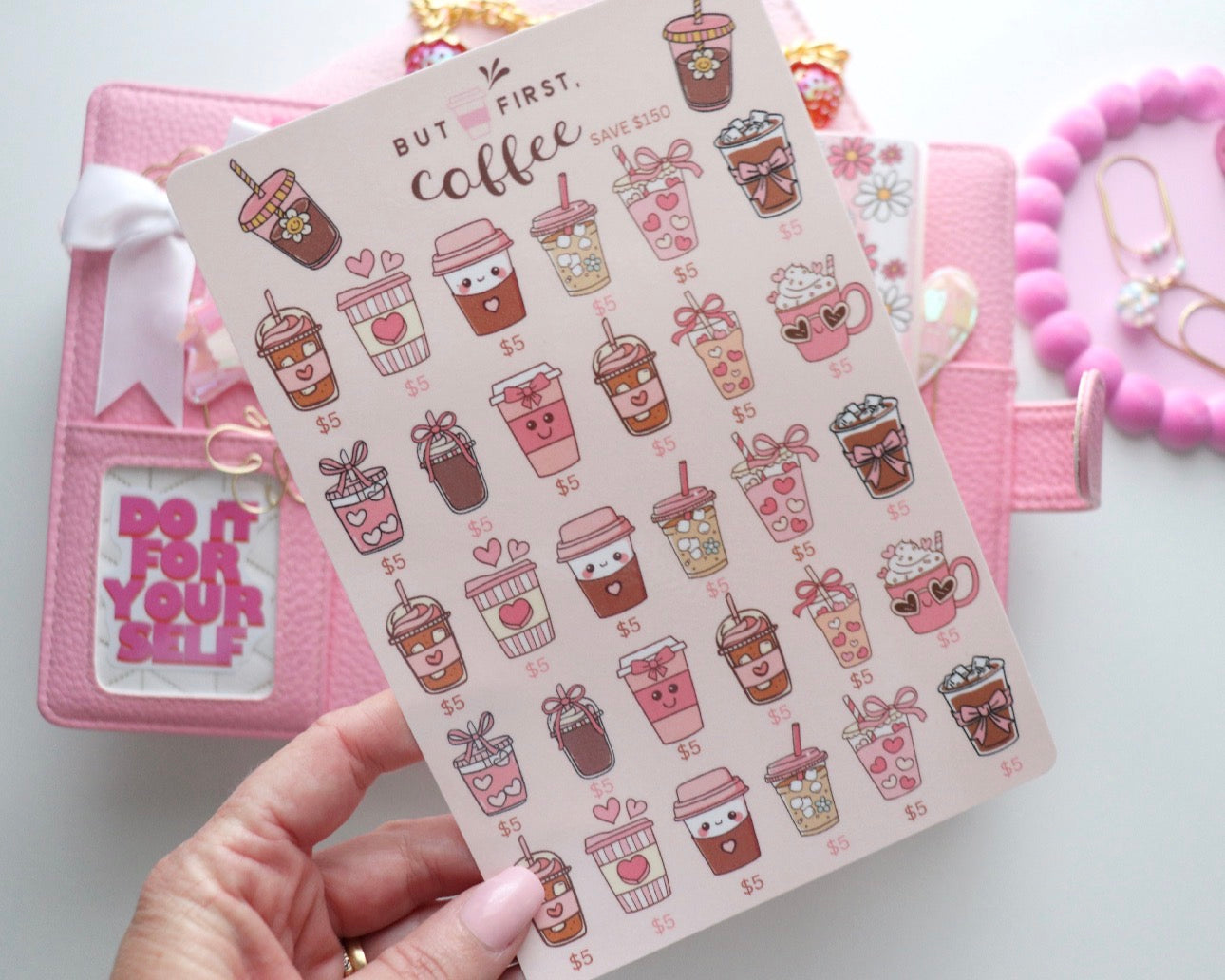 DIGITAL DOWNLOAD-CUTE COFFEE TRACKERS