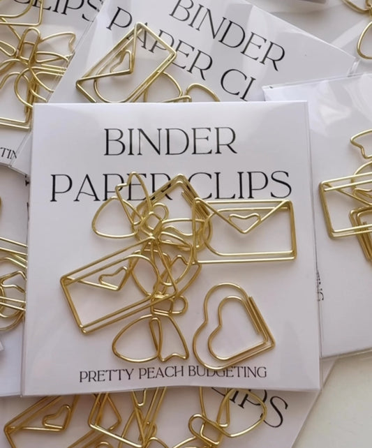 BINDER PAPER CLIPS PACK OF 6