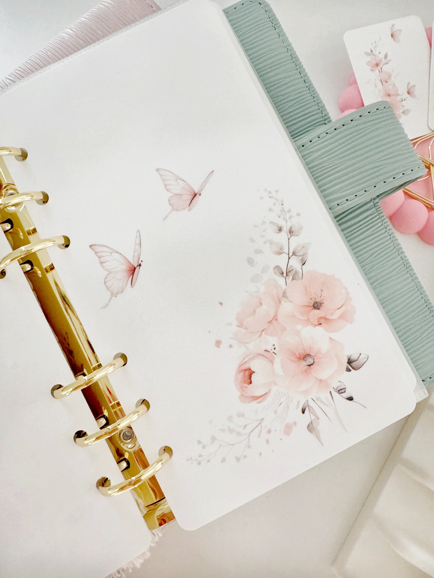 FLORAL BUTTERFLY DASHBOARD SET OF 4
