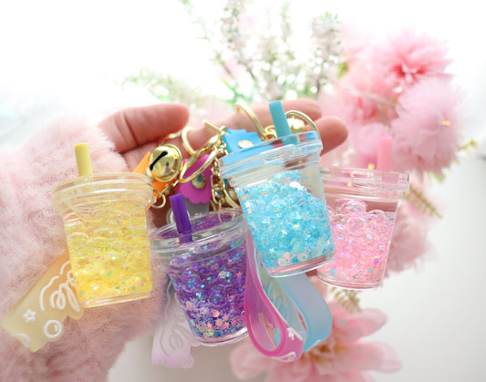 BINDER KEYCHAIN - SODA STRAW DRINK