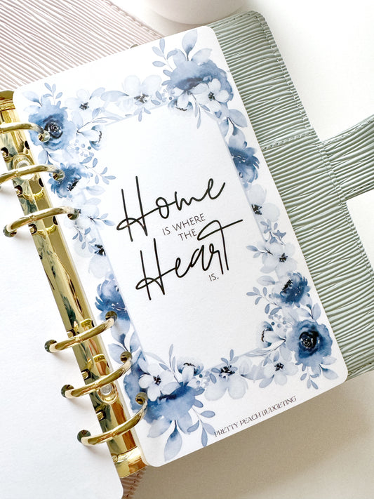 BLUE FLORAL HOME DASHBOARD