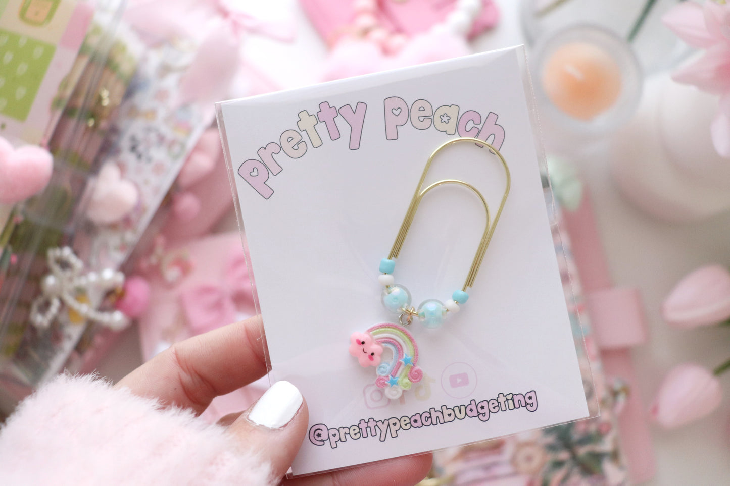 PAPERCLIP CHARM - RAINBOWS