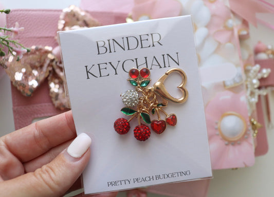 BINDER KEYCHAIN RED CHERRY MIX