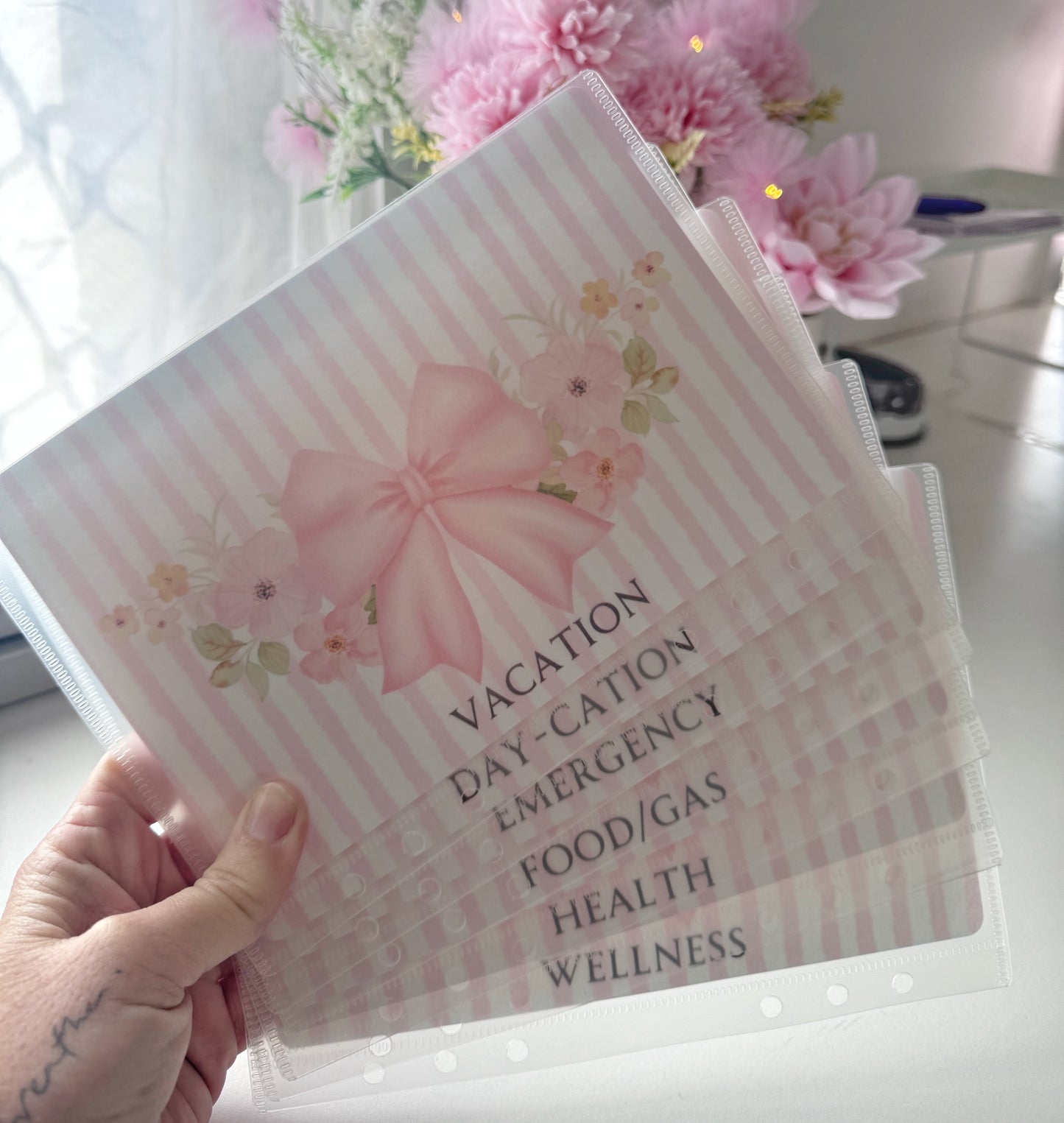 CASH ENVELOPES - A5 CUSTOM SET OF 6 (INSERT & ENVELOPES)
