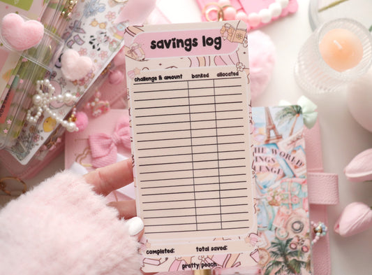SAVINGS LOG TRACKER