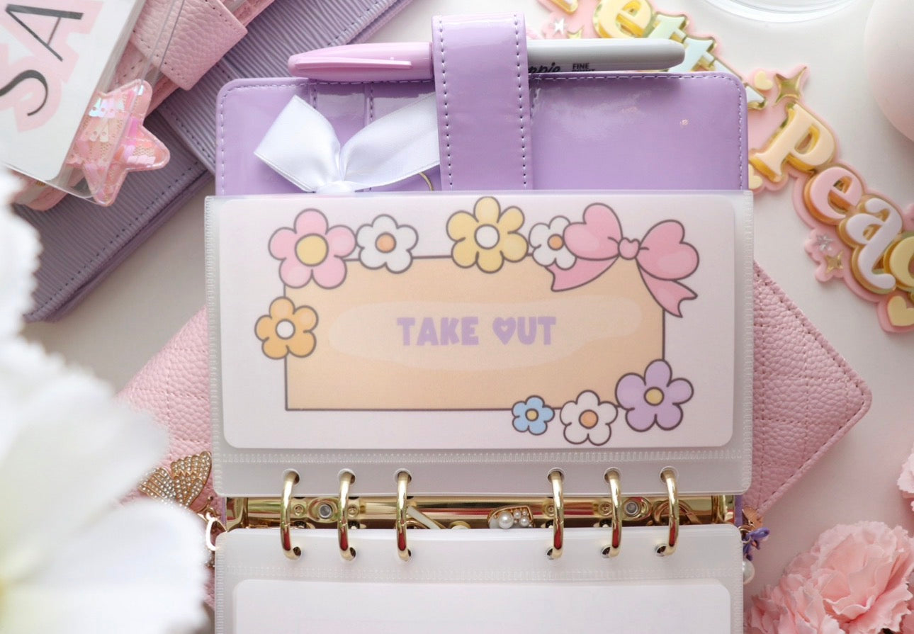 CASH ENVELOPES -CUSTOM SET x6 (INSERT & ENVELOPES)