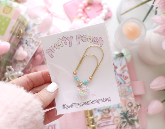 PAPERCLIP CHARM - PASTEL BALL