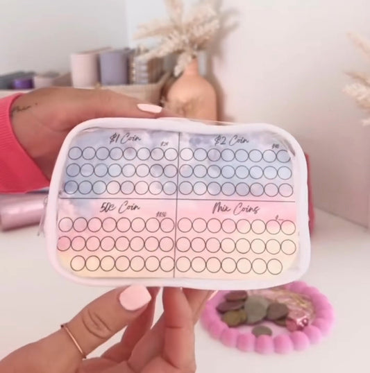 COINS SAVINGS CHALLENGE WITH POUCH