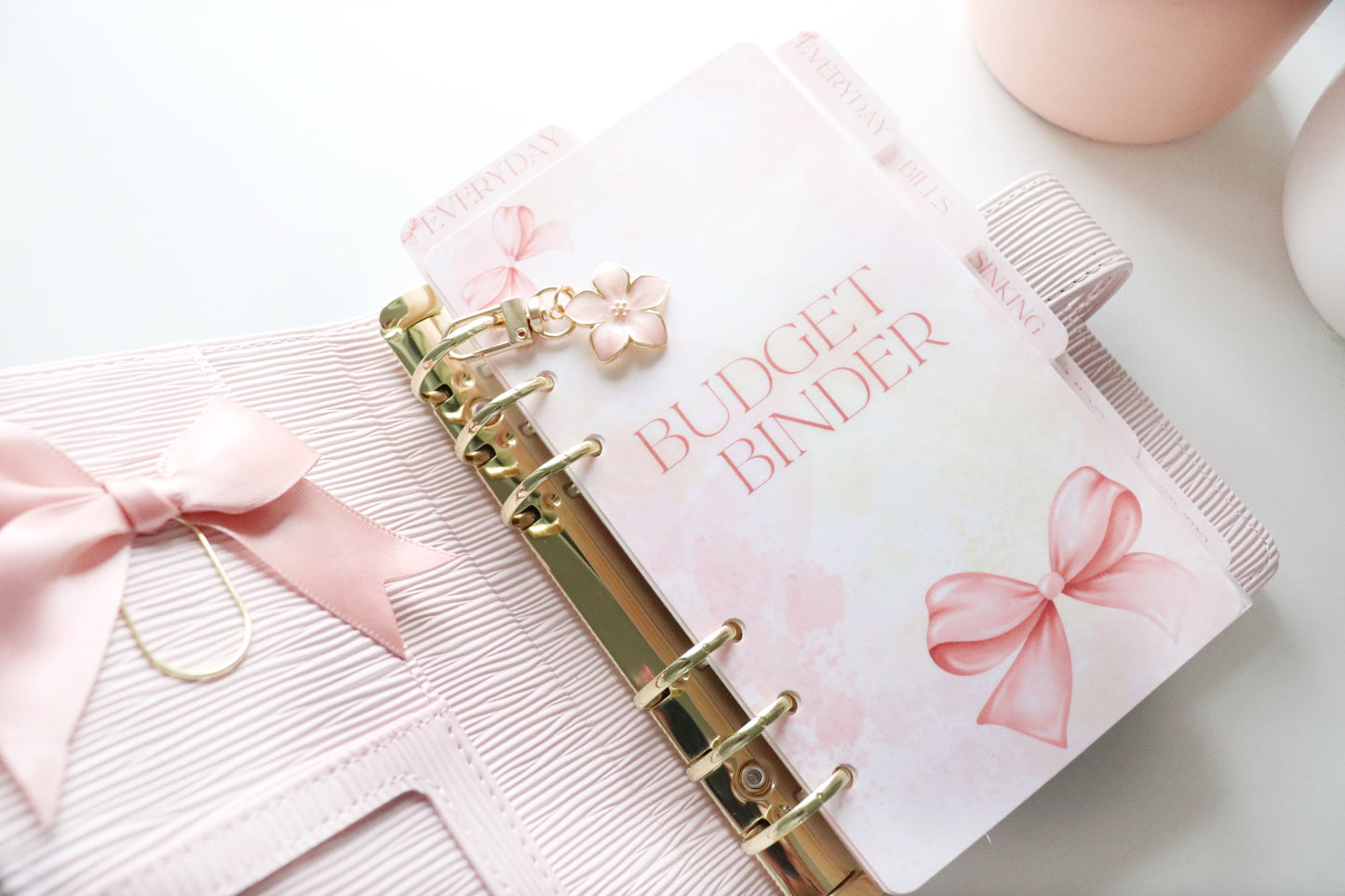 PINK BOW BINDER SETUP PACKAGE A6