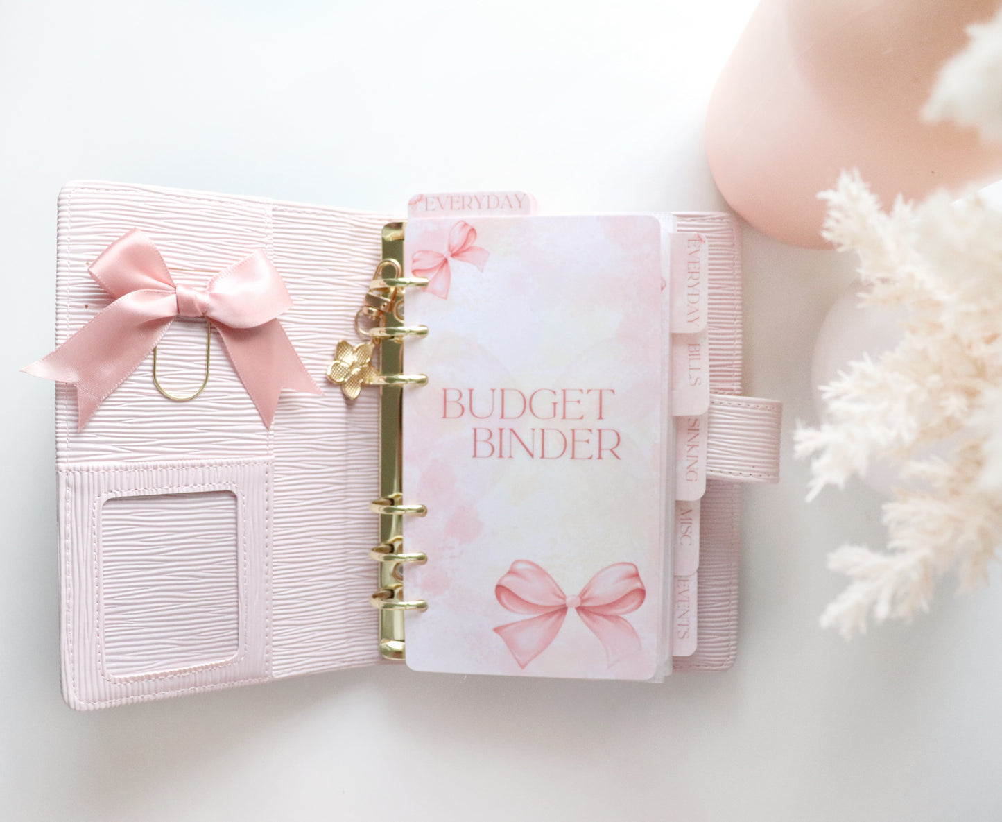 PINK BOW BINDER SETUP PACKAGE A6