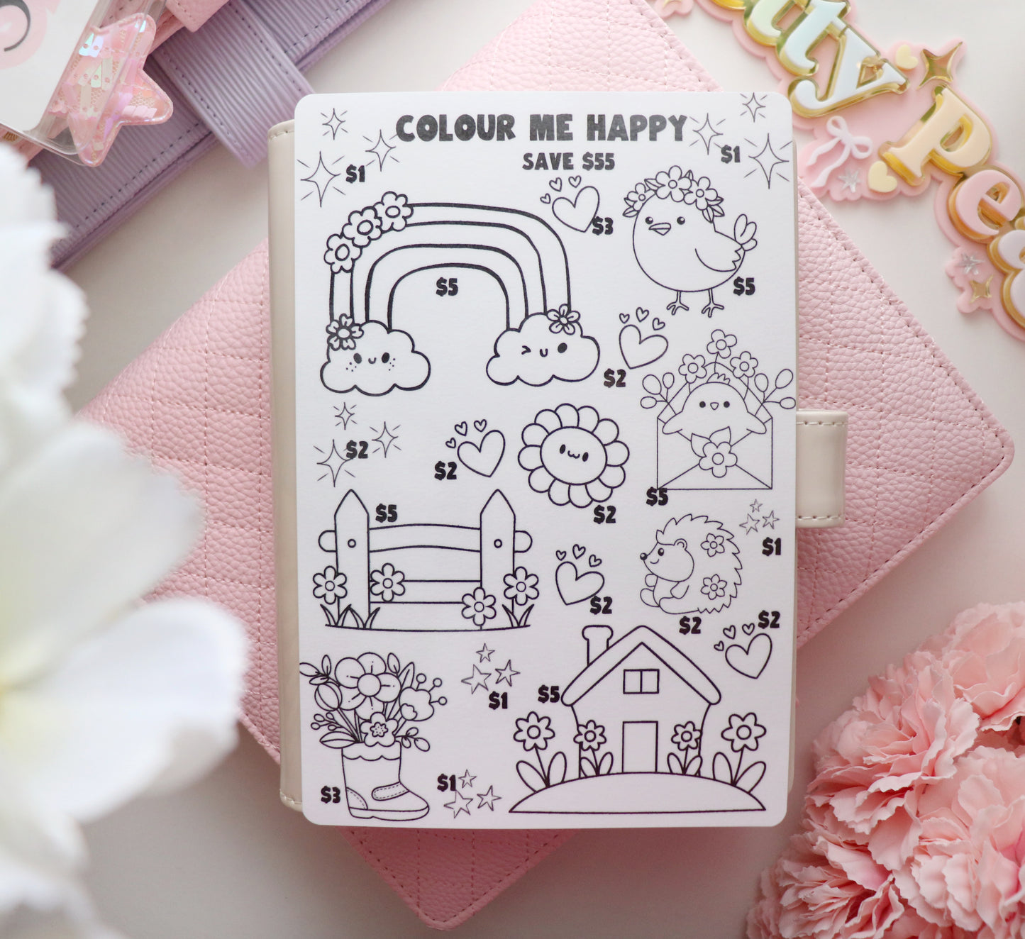 COLOUR ME HAPPY SET OF 5 TRACKERS