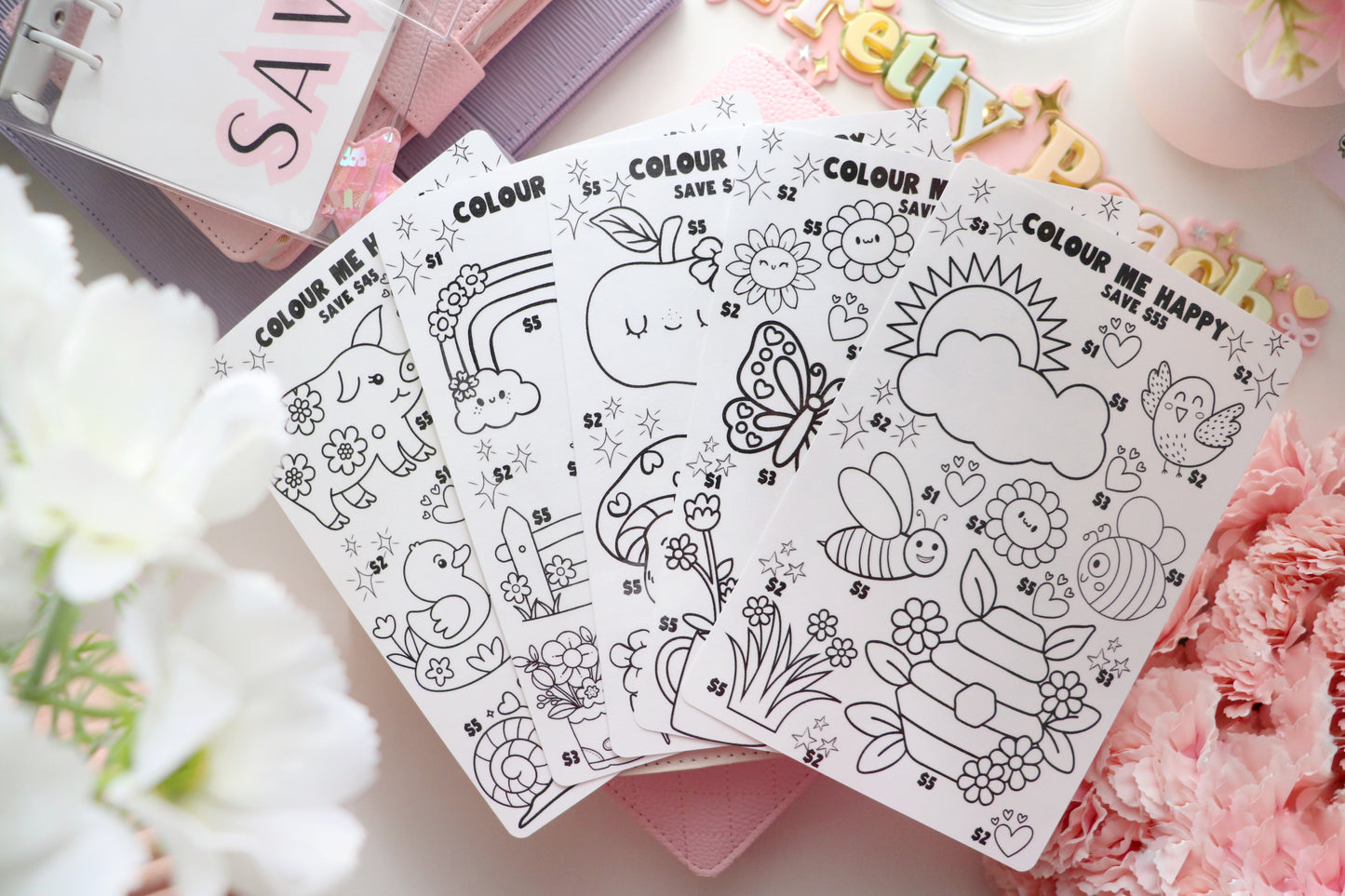 COLOUR ME HAPPY SET OF 5 TRACKERS