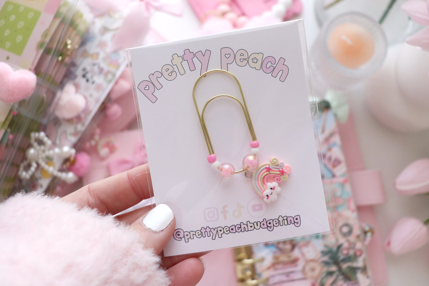 PAPERCLIP CHARM - RAINBOWS