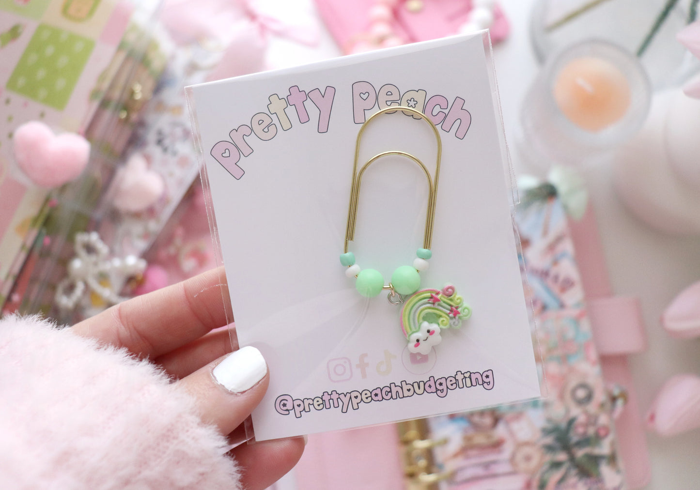 PAPERCLIP CHARM - RAINBOWS