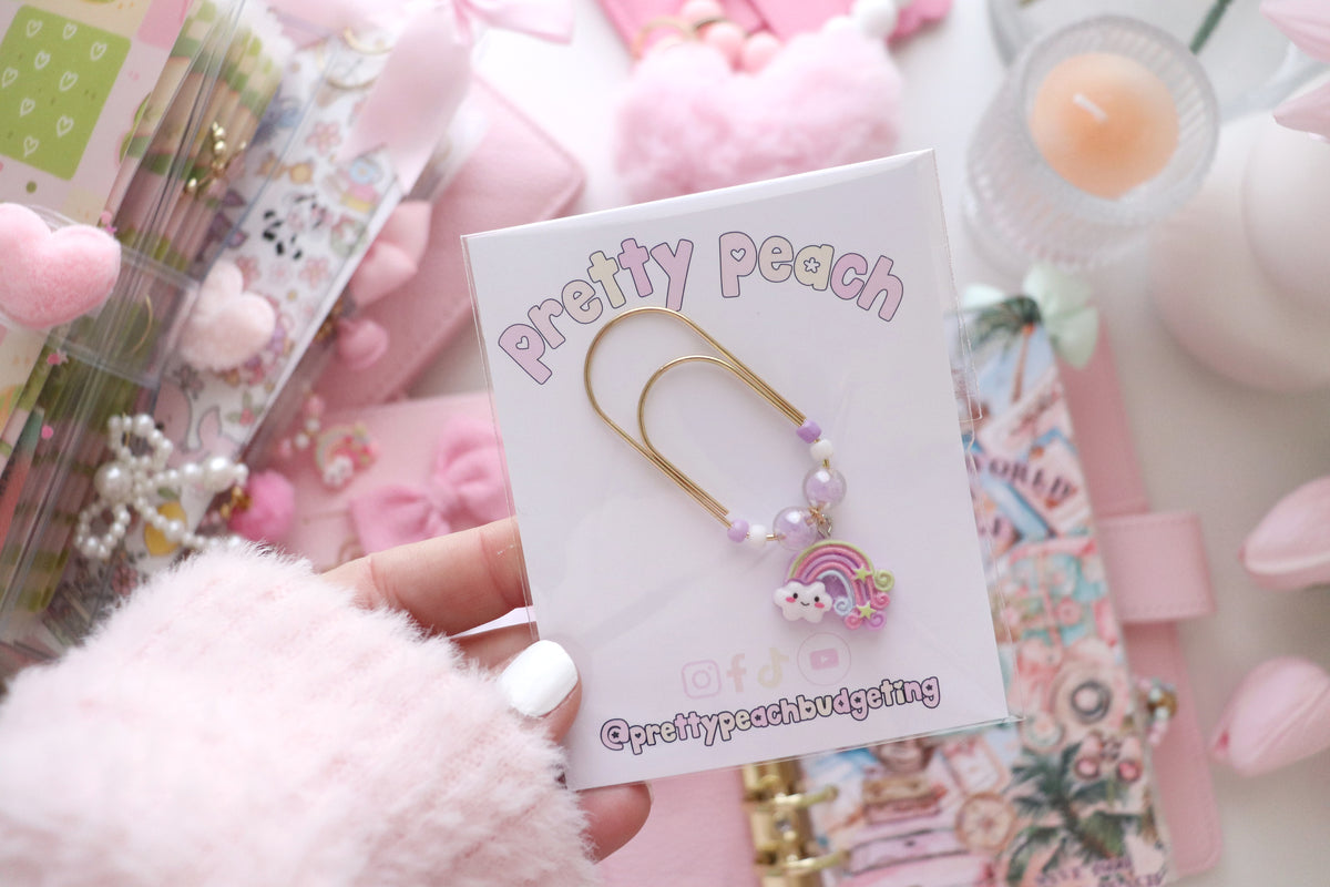 PAPERCLIP CHARM - RAINBOWS