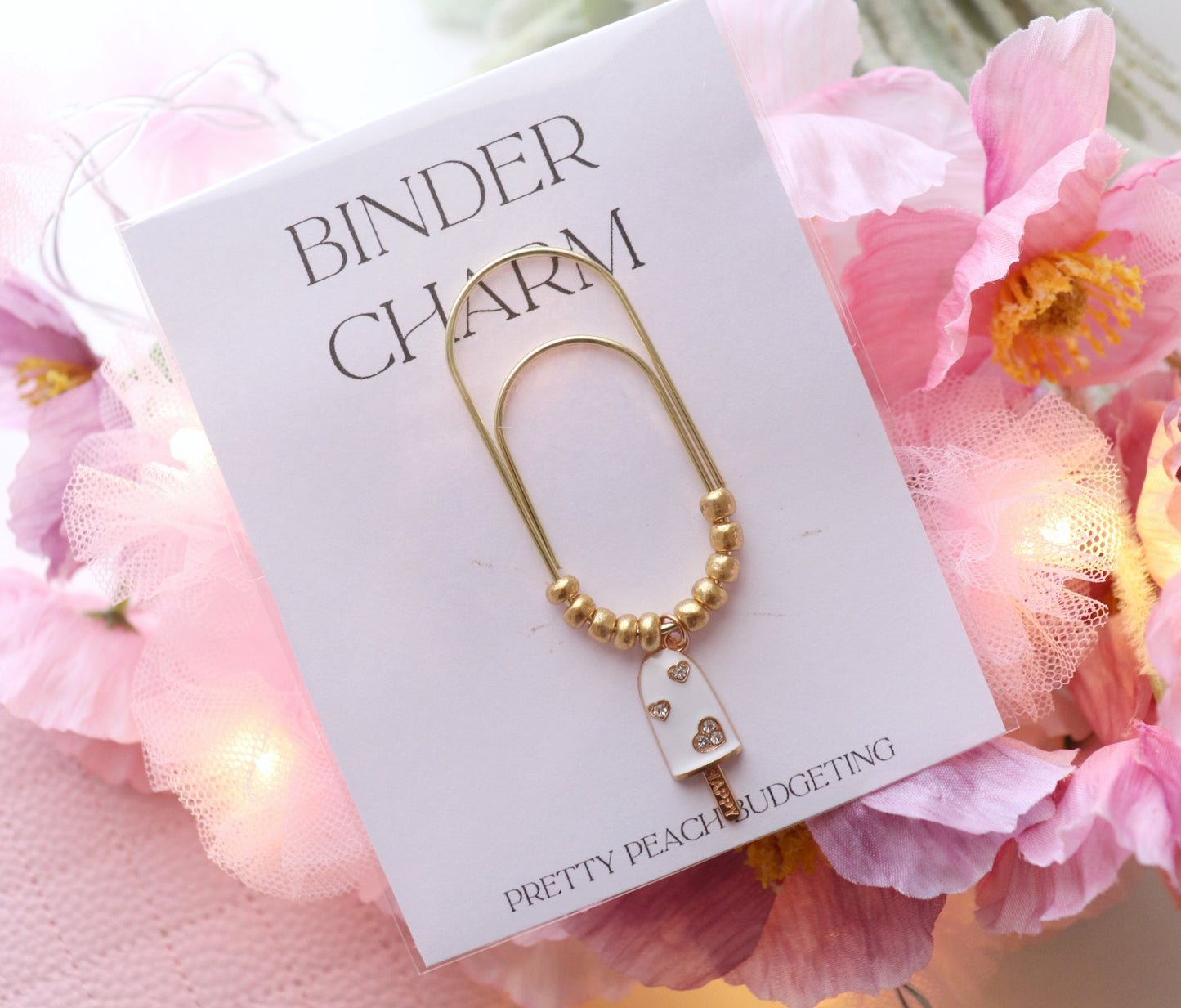 PAPERCLIP CHARM - ICECREAM WHITE