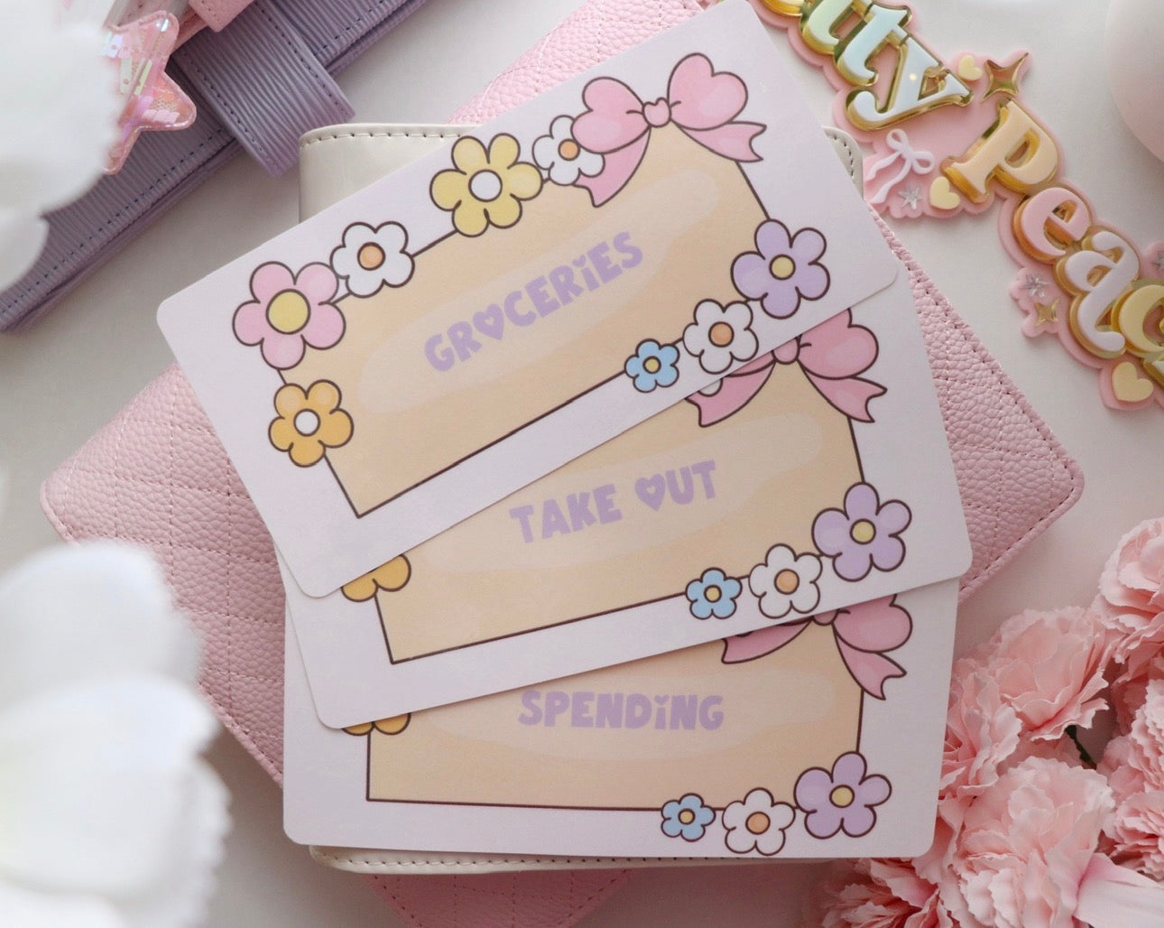 CASH ENVELOPES -CUSTOM SET x6 (INSERT & ENVELOPES)