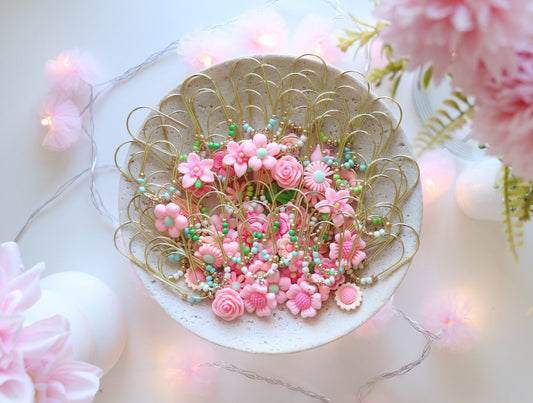 PAPERCLIP CHARM - GARDEN FLOWERS