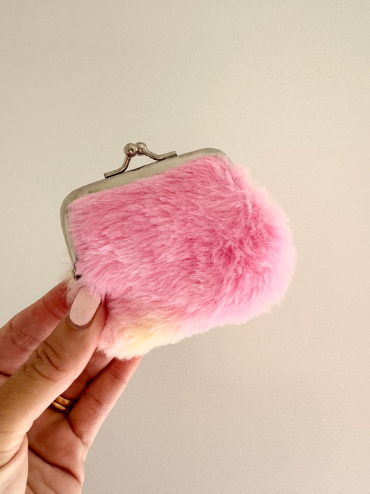 COIN PURSE FLUFFY PASTEL