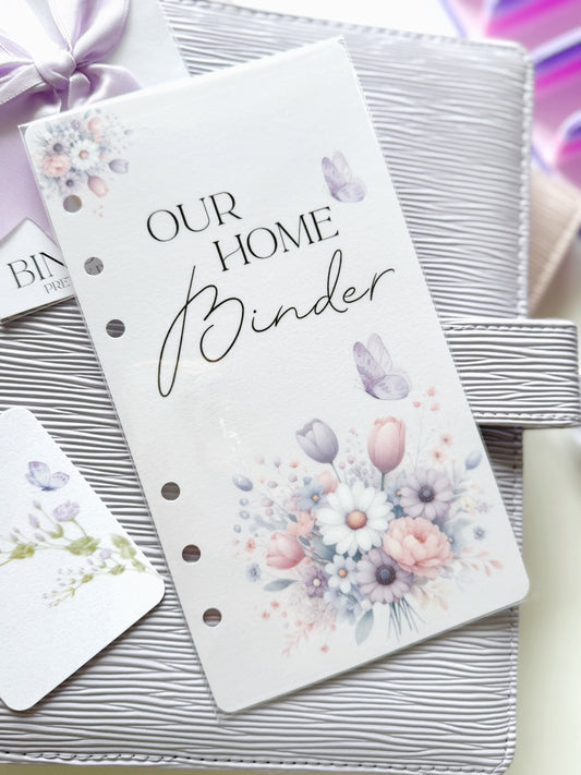 OUR HOME BINDER DASHBOARD LUSH LILAC