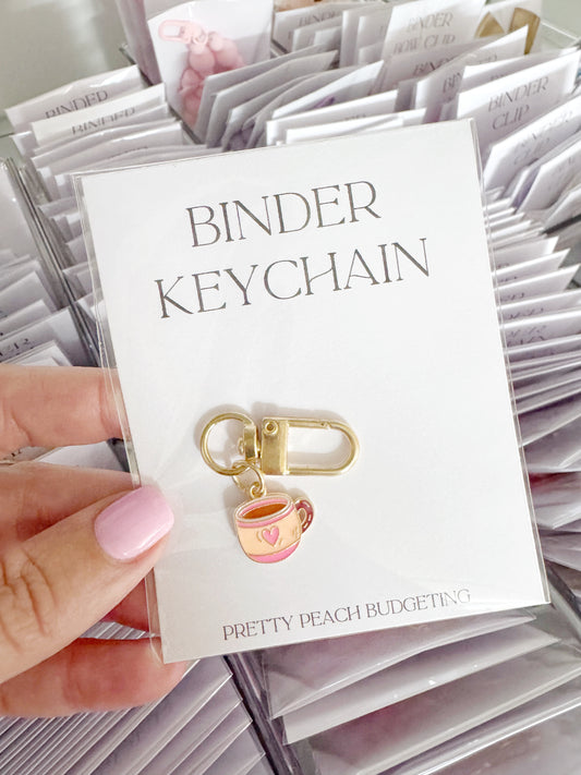 BINDER KEYCHAIN COFFEE CUP