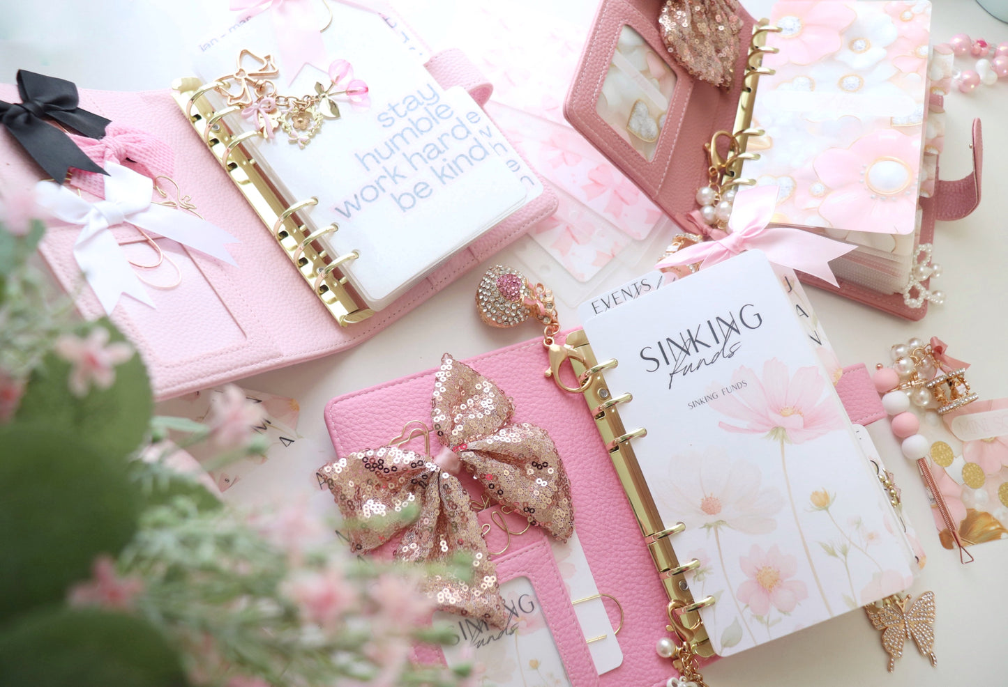 COMPLETE PACKAGE - PERFECLTY PINK SINKING FUNDS SETUP