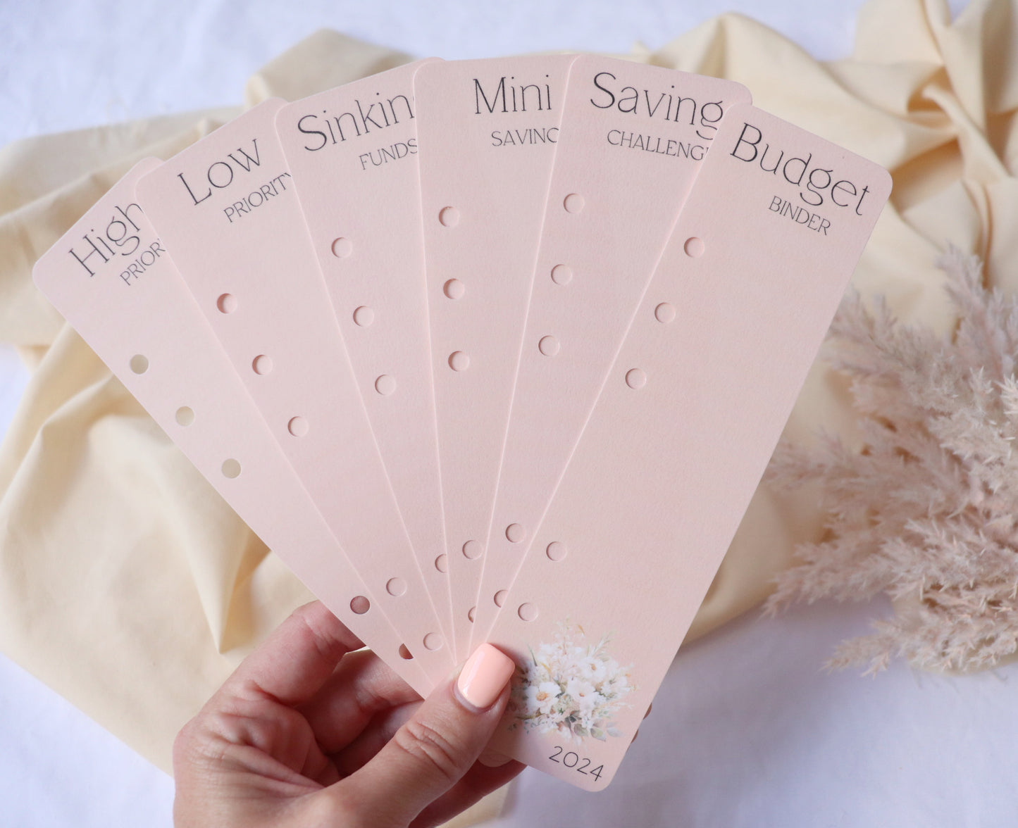 FLORAL BOOK MARKS SET OF 6