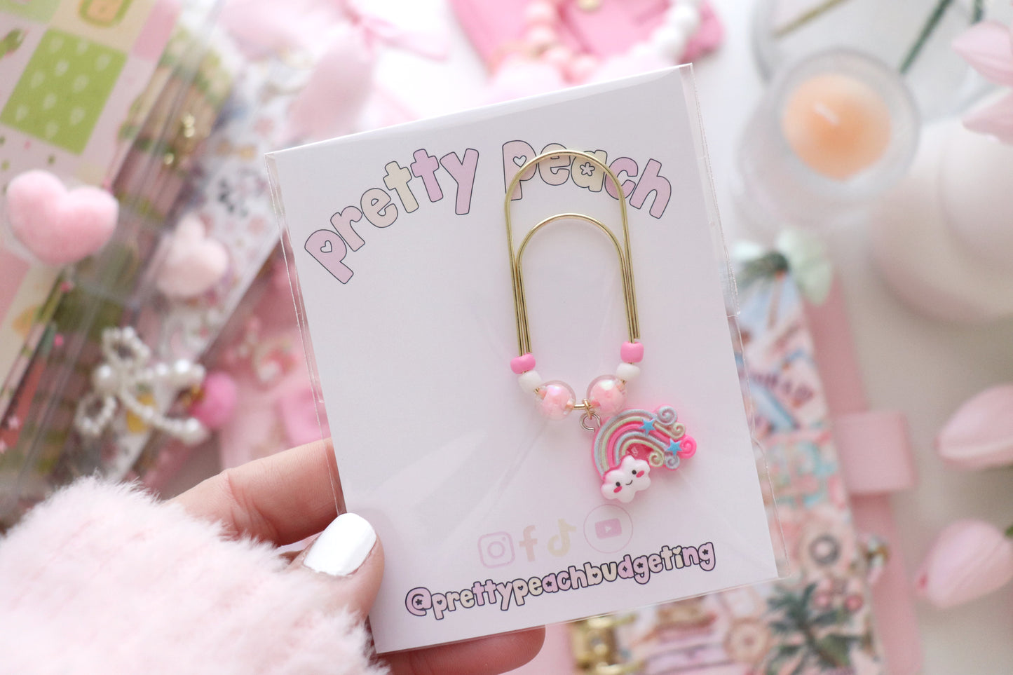 PAPERCLIP CHARM - RAINBOWS
